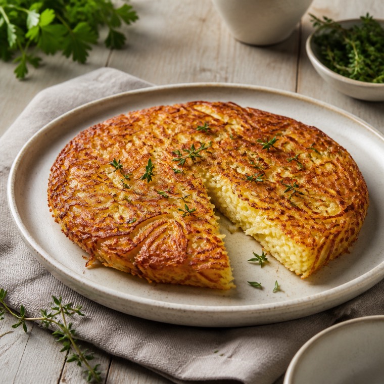 Rosti de batata com ervas